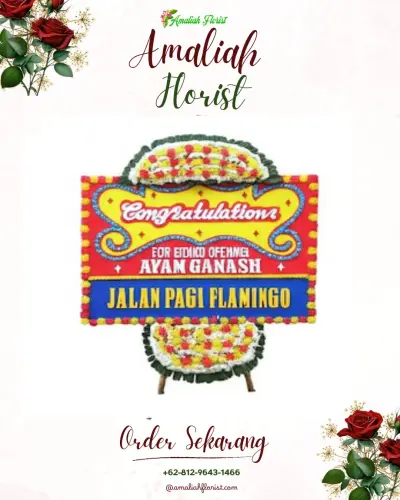 Bunga Papan Congratulation di Gondowangi